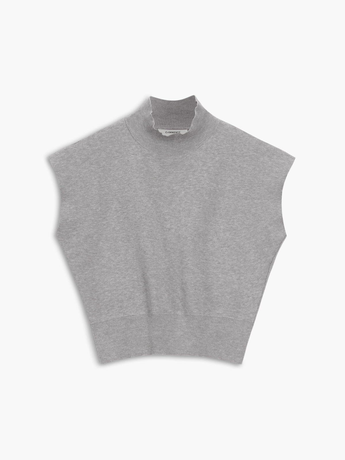 Livia | Top Casual Elegante da Donna con Collo Alto e Maniche Corte