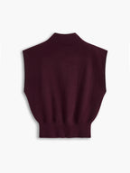 Livia | Top Casual Elegante da Donna con Collo Alto e Maniche Corte