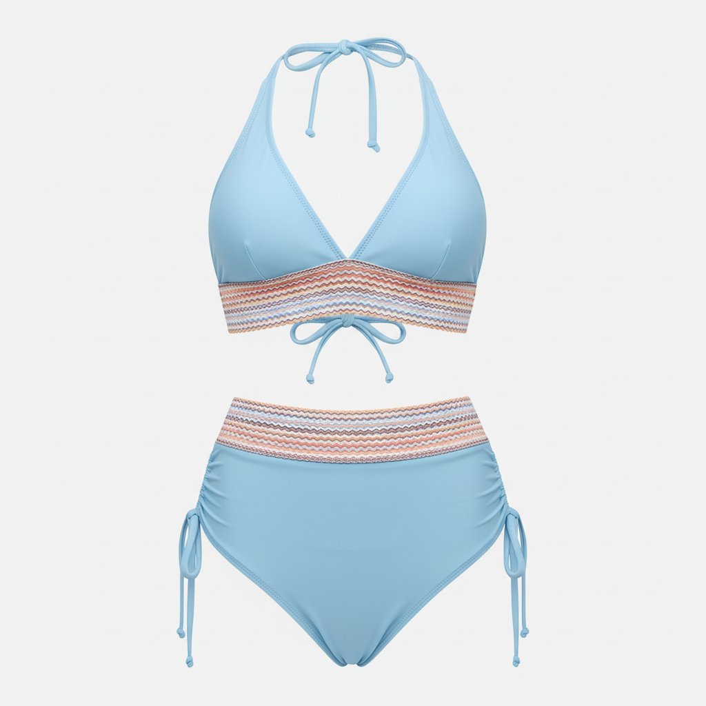 Light blue zigzag product