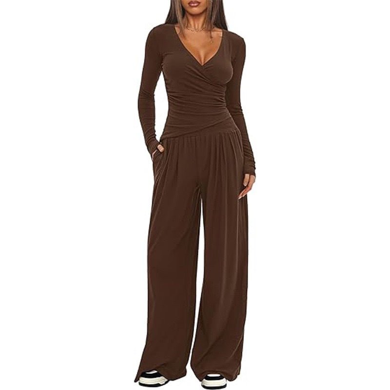Ronie | Completo Donna Casual Lungo con Pantaloni Larghi