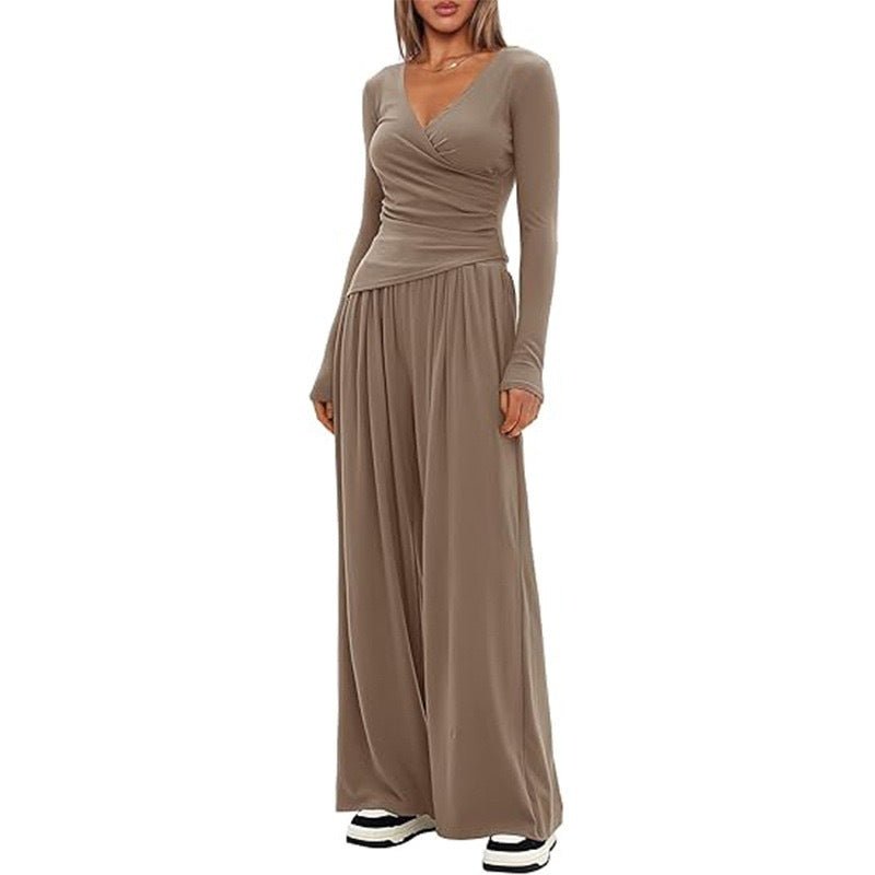 Ronie | Women's Loose Set with Wide Legs Casual