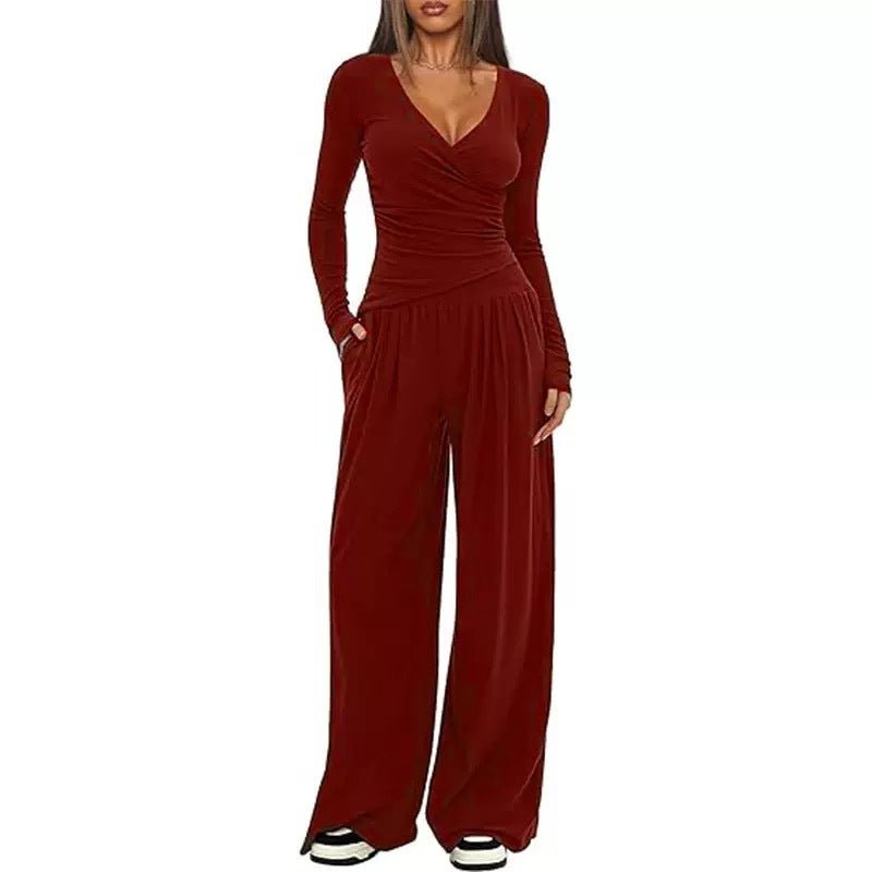 Ronie | Women's Loose Set with Wide Legs Casual