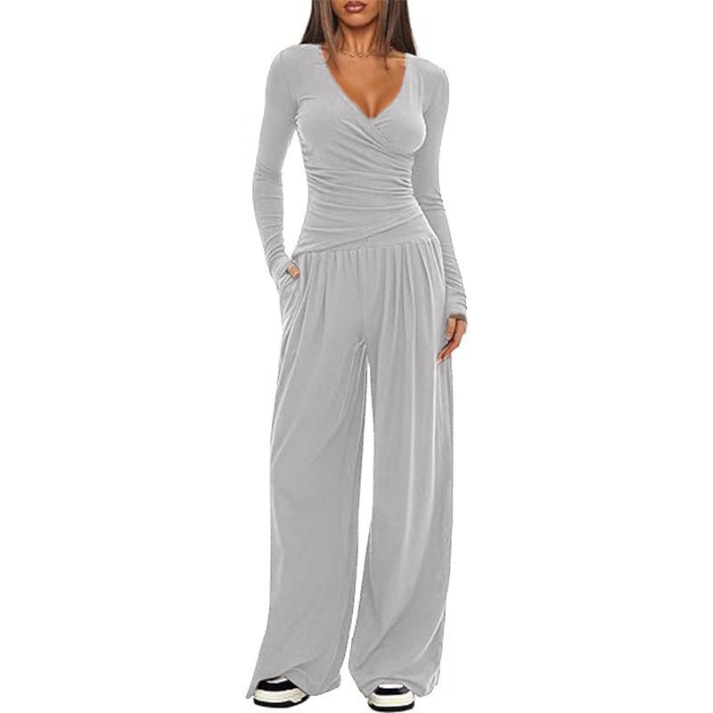 Ronie | Women's Loose Set with Wide Legs Casual