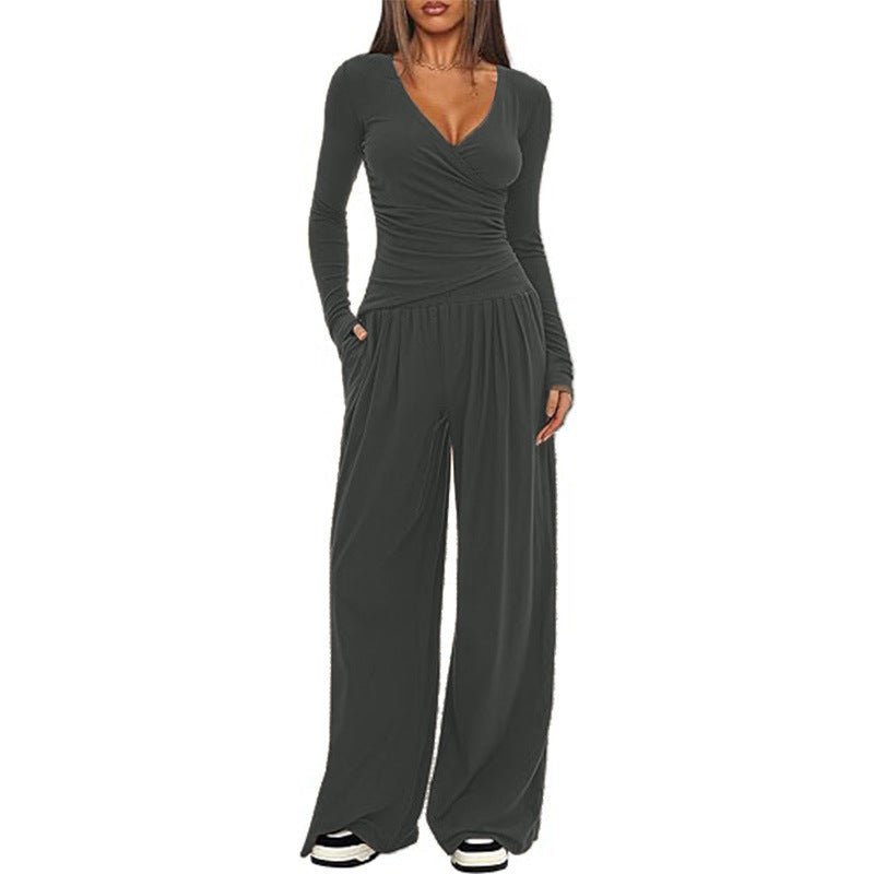 Ronie | Women's Loose Set with Wide Legs Casual