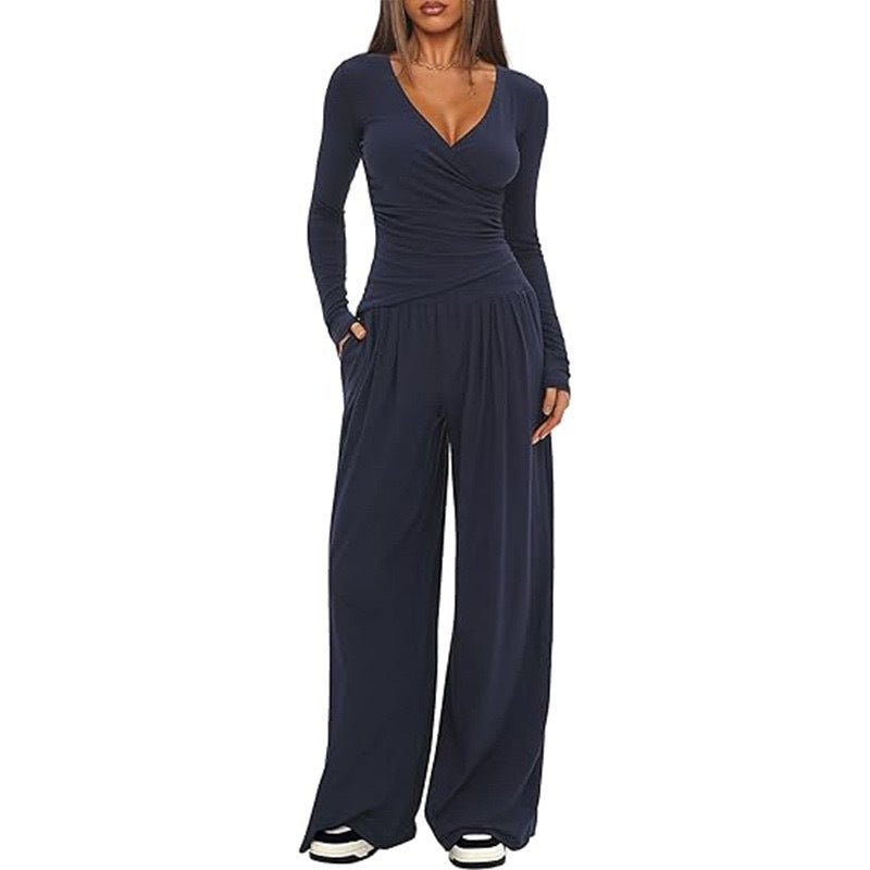 Ronie | Women's Loose Set with Wide Legs Casual