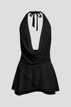 Lorraine | Abito Mini Elegante da Donna con Scollo Profondo Halter