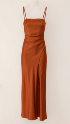 Zenvira | Abito Maxi da Donna con Spalline Sottili da Sera