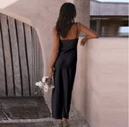 Zenvira | Abito Maxi da Donna con Spalline Sottili da Sera