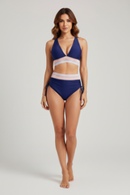 Navy zigzag studio