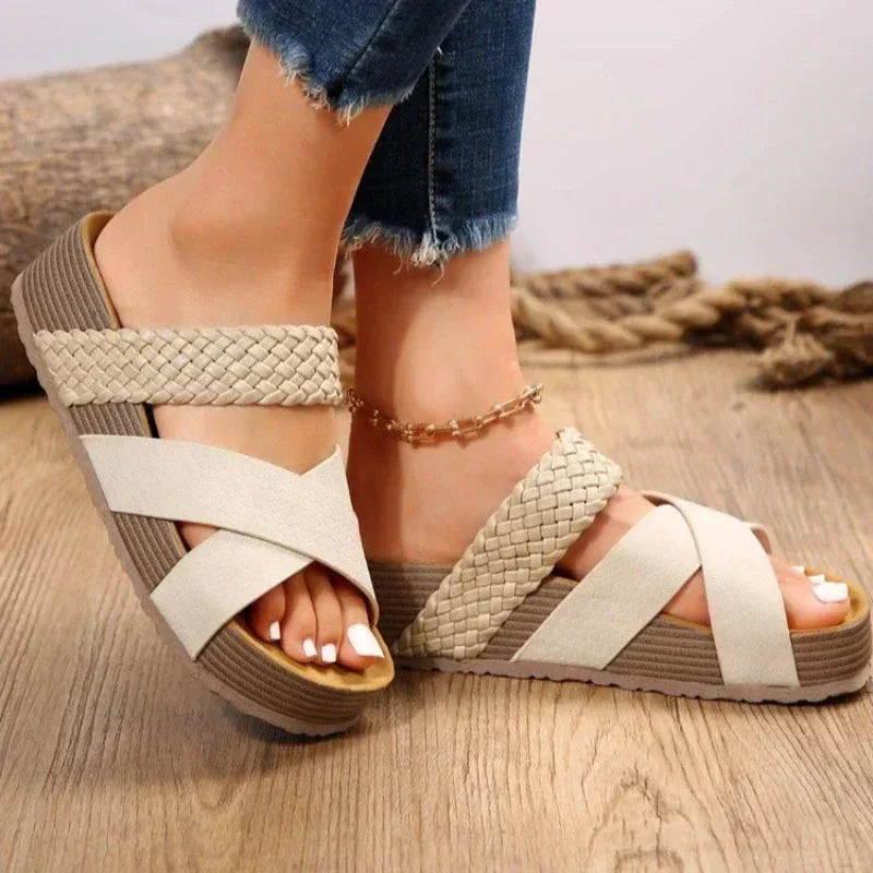 Velora | Ciabatte Estive Donna con Zeppa Casual