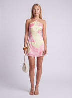Rosalia | Women's Summer Floral Halter Mini Dress