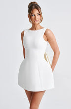 Elowen | Women's Elegant Mini Dress with Decorative Bow