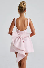 Elowen | Women's Elegant Mini Dress with Decorative Bow