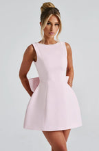 Elowen | Women's Elegant Mini Dress with Decorative Bow