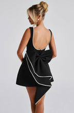 Elowen | Women's Elegant Mini Dress with Decorative Bow