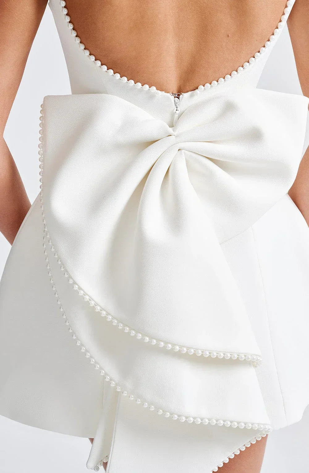 Elowen | Women's Elegant Mini Dress with Decorative Bow