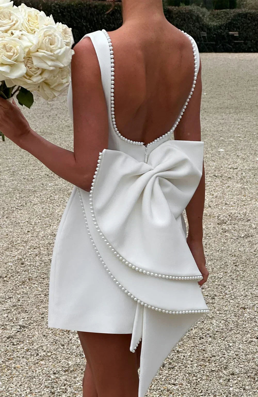 Elowen | Women's Elegant Mini Dress with Decorative Bow
