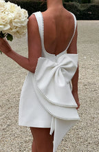 Elowen | Women's Elegant Mini Dress with Decorative Bow