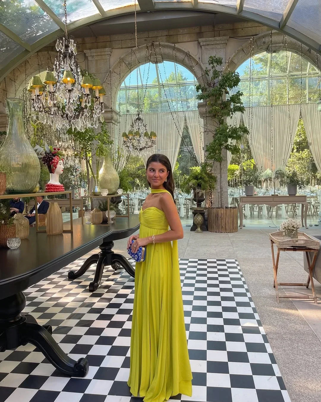 Valeria | Damska Elegancka Plisowana Sukienka Maxi