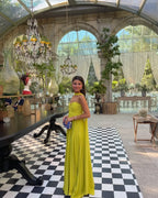 Valeria | Damska Elegancka Plisowana Sukienka Maxi
