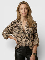 Rowan | Camicia Larga da Donna con Stampa Animalier