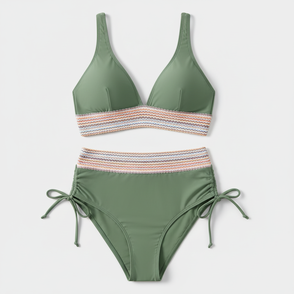 Sage green zigzag product