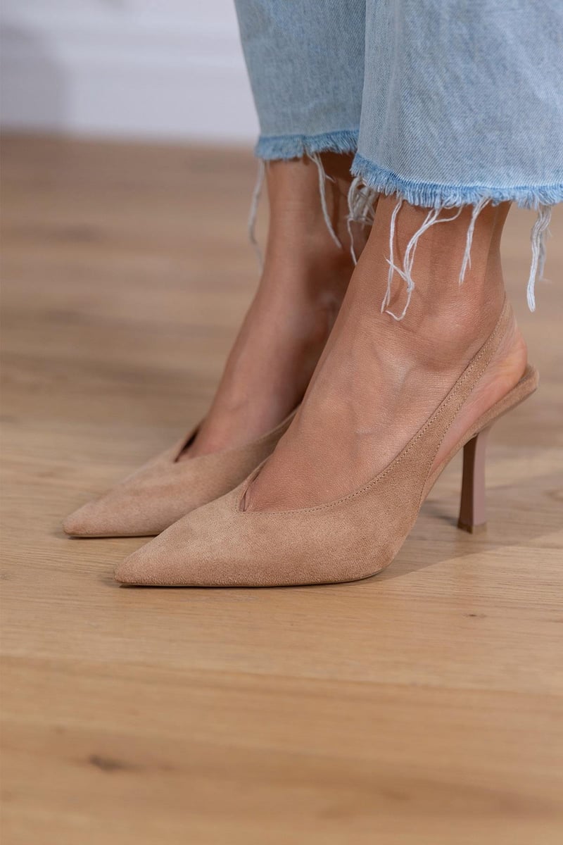 Zunaira | Eleganti Décolleté Slingback con Tacco Aperto