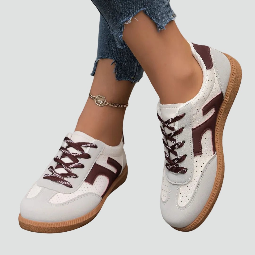 Averra | Sneakers casual da donna con lacci in stile retrò