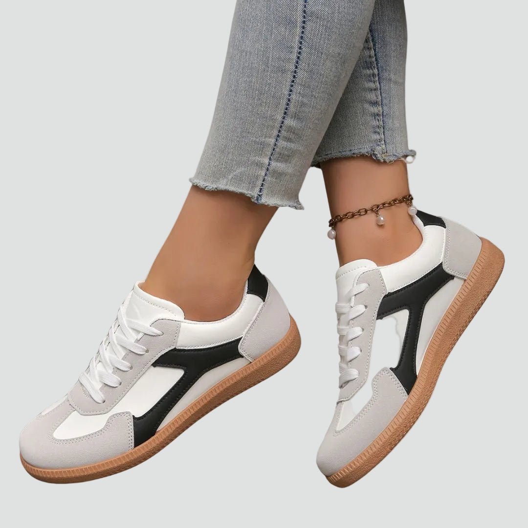 Averra | Sneakers casual da donna con lacci in stile retrò