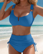 Solara | Bikini a Costine a Vita Alta