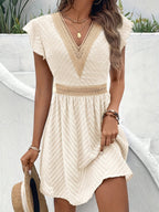 Calivra | Abito Estivo Mini Boho da Donna con Scollo a V