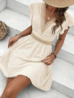 Calivra | Abito Estivo Mini Boho da Donna con Scollo a V