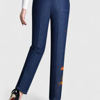 Marina | Pantaloni casual da donna con vita elastica e gamba dritta