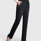 Marina | Pantaloni casual da donna con vita elastica e gamba dritta