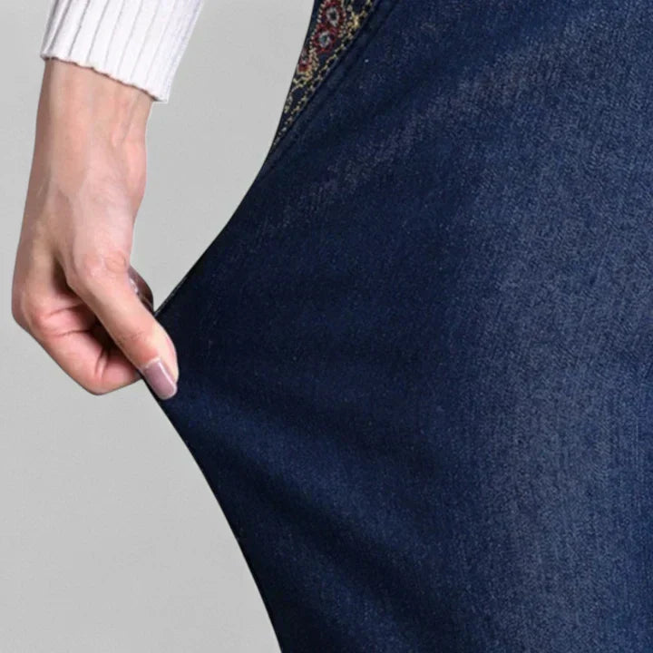 Denavie | Jeans da donna con vita elastica e gambe dritte