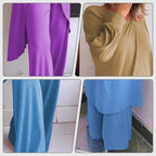 Alverra | Completo Donna con Pantaloni Larghi Quotidiani Due Pezzi