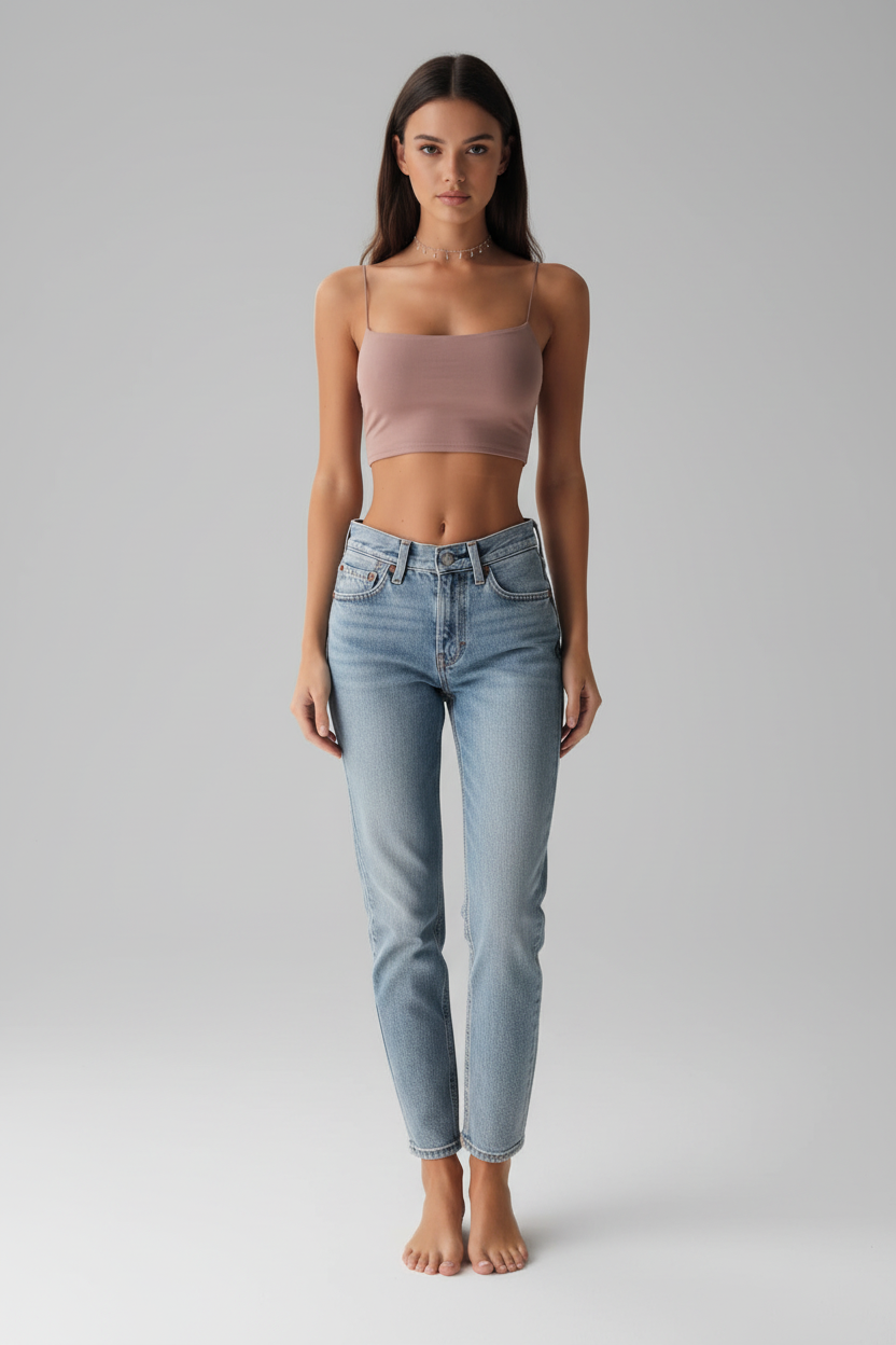 Studio foto mauve volledig model