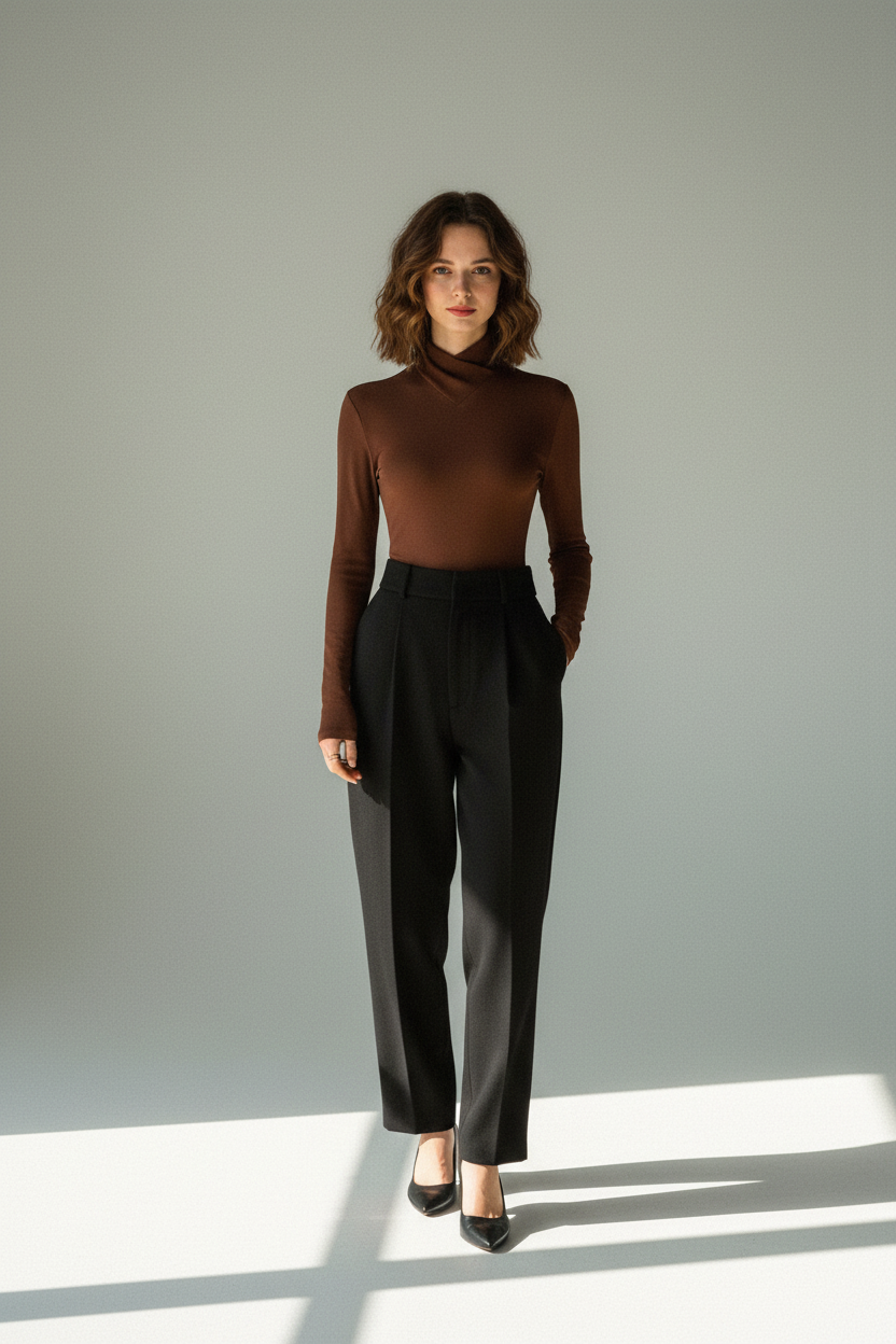 Studiofoto bruine mesh coltrui