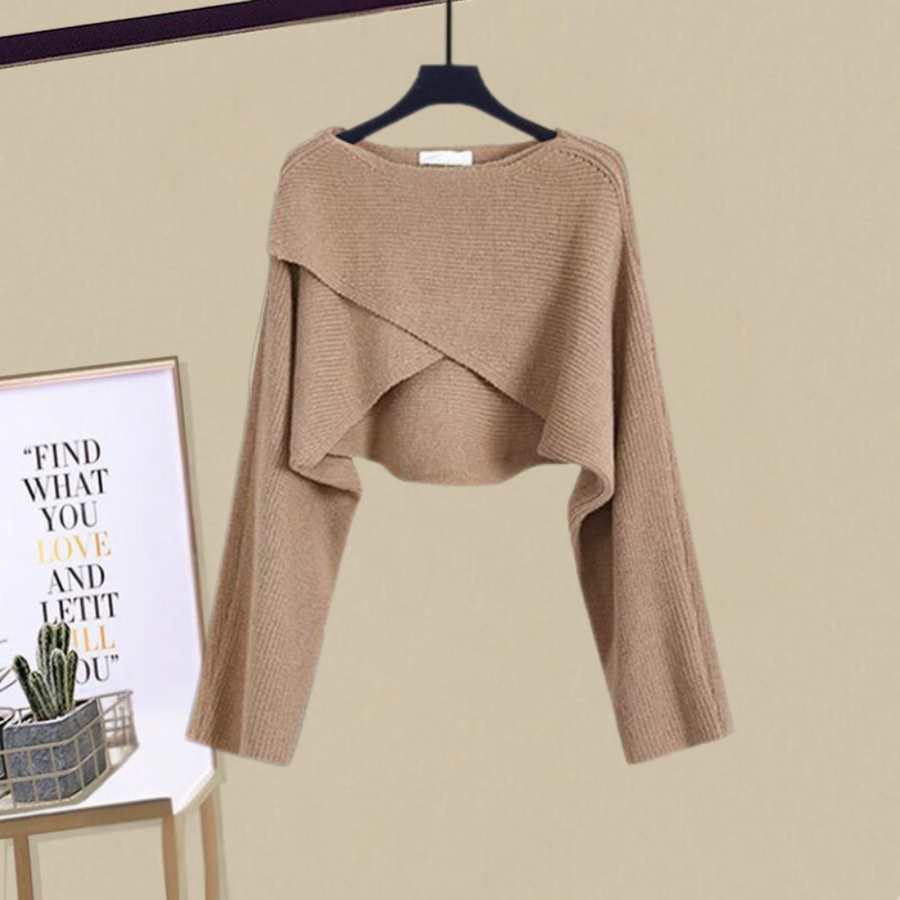 Elwira | Maglione Donna con Scollo Rotondo Set di Abiti in Maglia