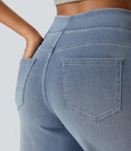 Talise| Jeans Palazzo a Vita Alta con Gamba Larga