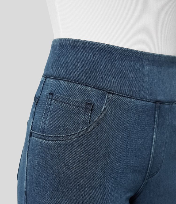 Talise| Jeans Palazzo a Vita Alta con Gamba Larga
