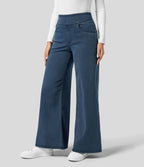 Talise| Jeans Palazzo a Vita Alta con Gamba Larga