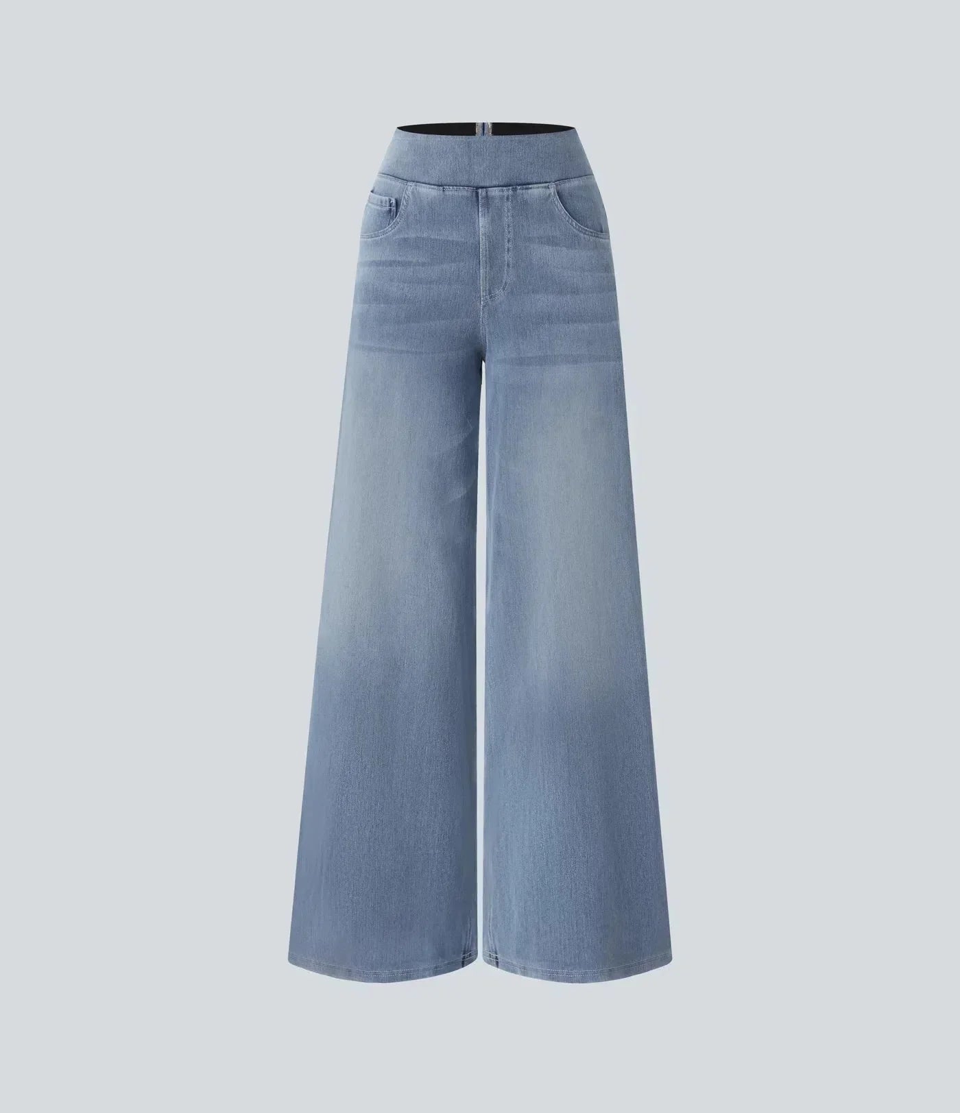 Talise| Jeans Palazzo a Vita Alta con Gamba Larga