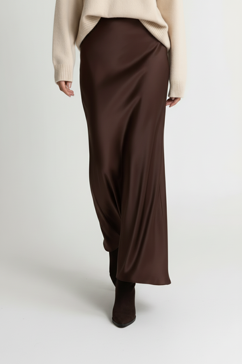 Taupe rok close-up