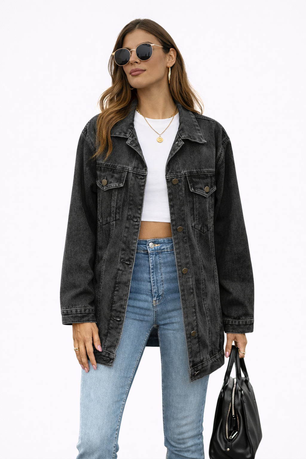 Ravelle | Giacca Jeans Oversize Donna Casual