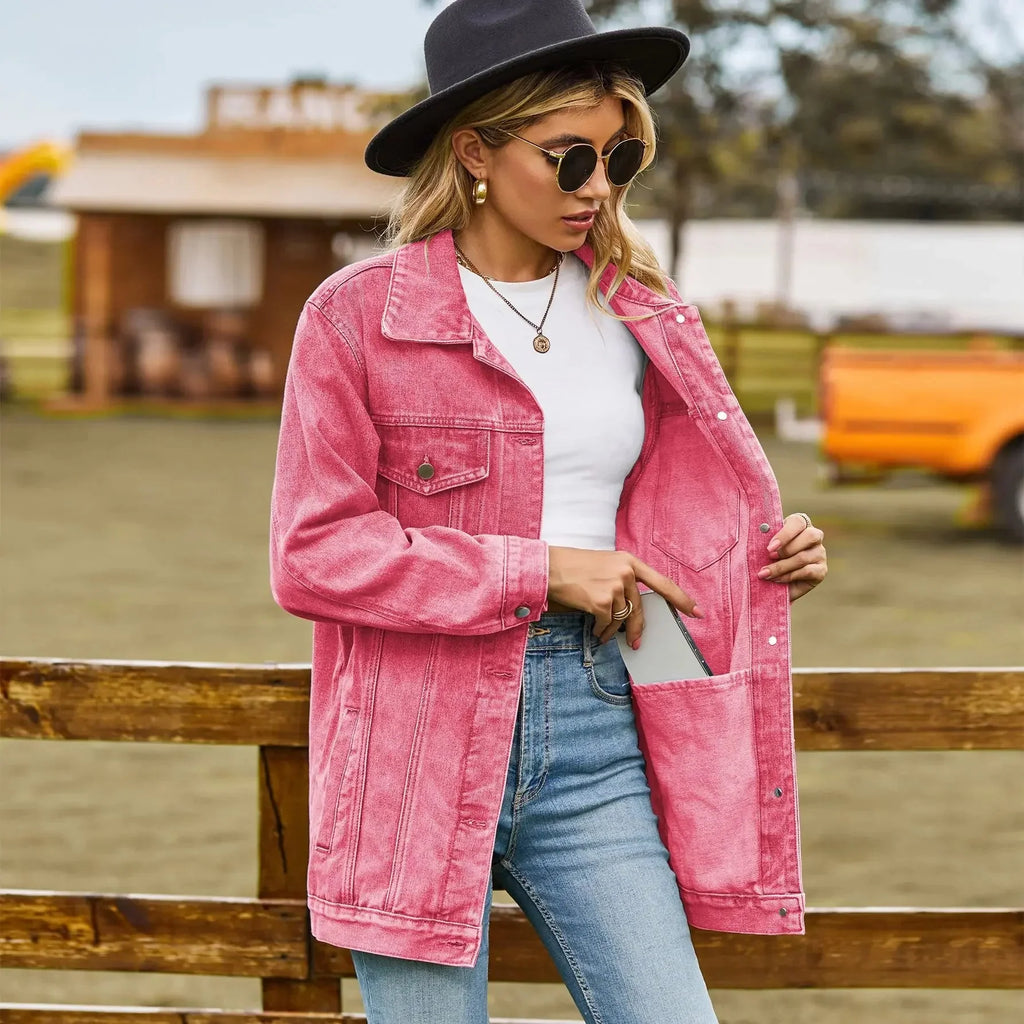 Ravelle | Giacca Jeans Oversize Donna Casual