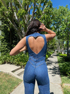 Velaris | Elegante tuta da donna in jeans con gamba larga