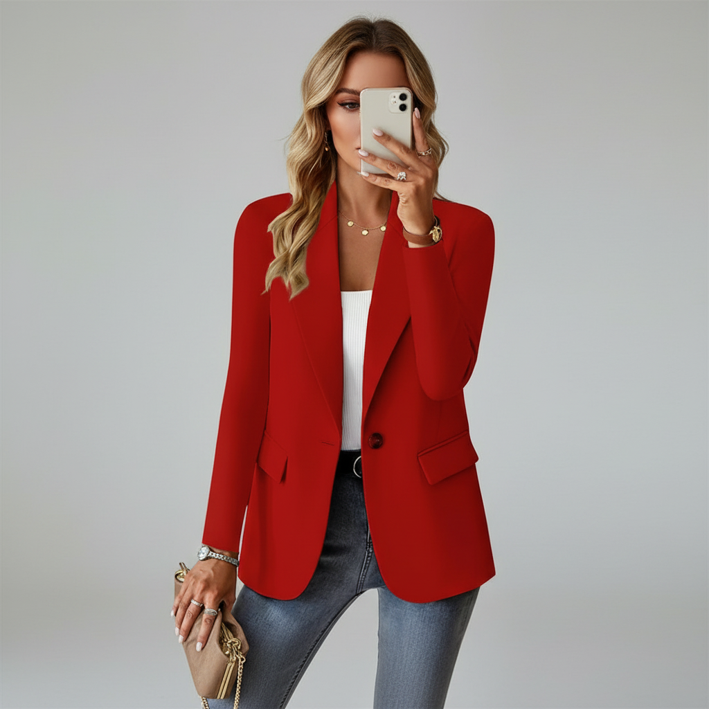 Witte blazer studio