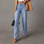Kaia | Jeans da donna a vita alta con taglio dritto