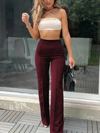 Valencia | Pantaloni Wide Leg da Donna a Vita Alta